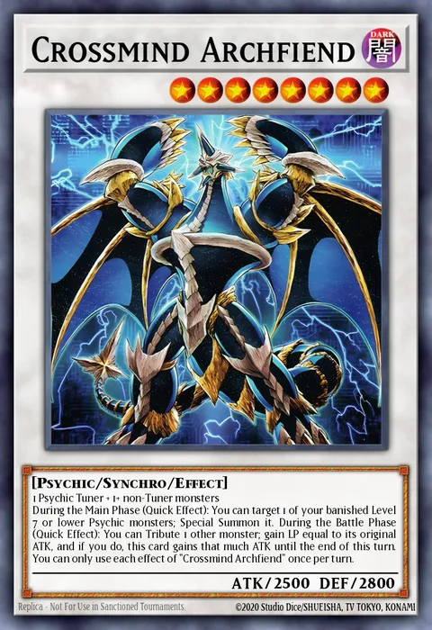Crossmind Archfiend trading card