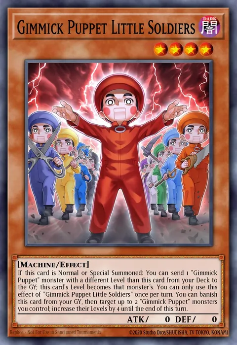 Gimmick Puppet Little Soldiers trading card