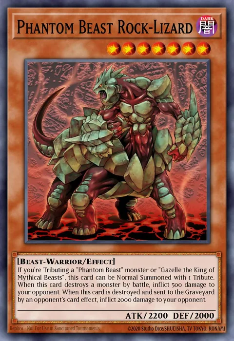 Phantom Beast Rock-Lizard trading card