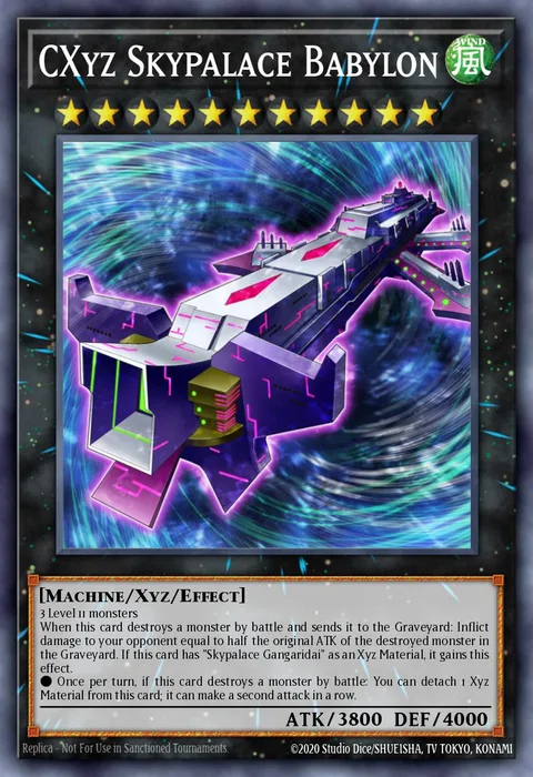 CXyz Skypalace Babylon trading card