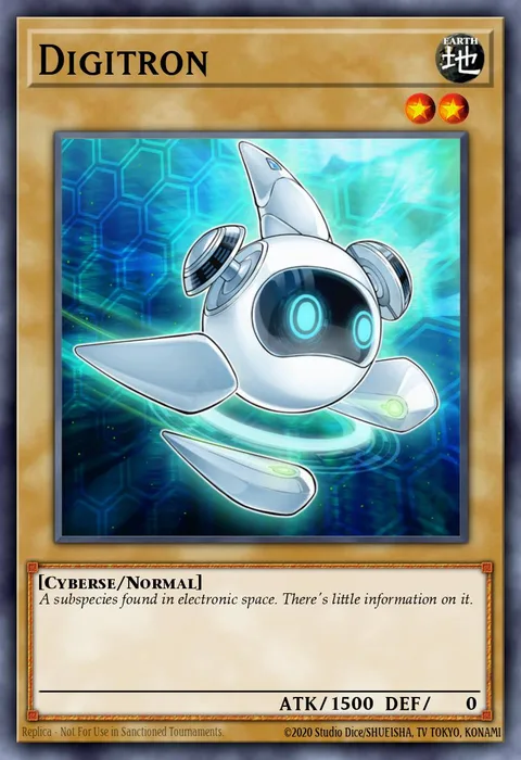 Digitron trading card