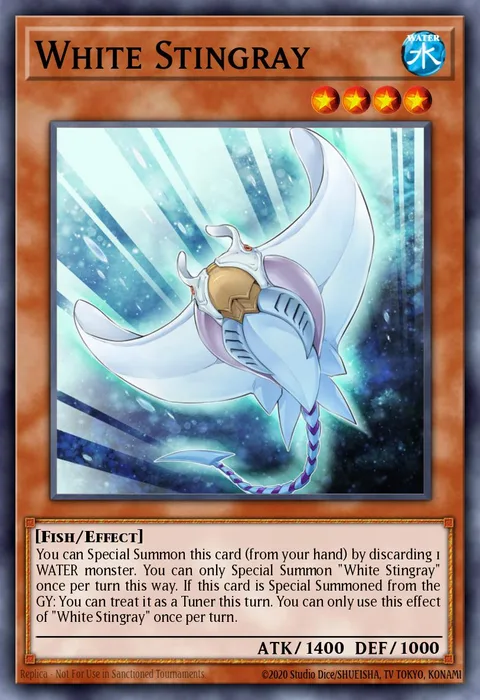 White Stingray trading card