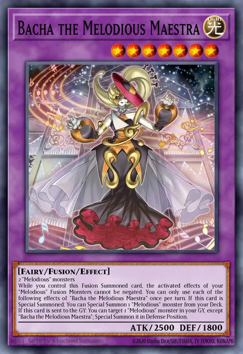 Bacha the Melodious Maestra trading card