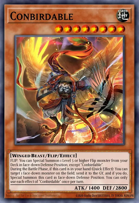 Conbirdable trading card