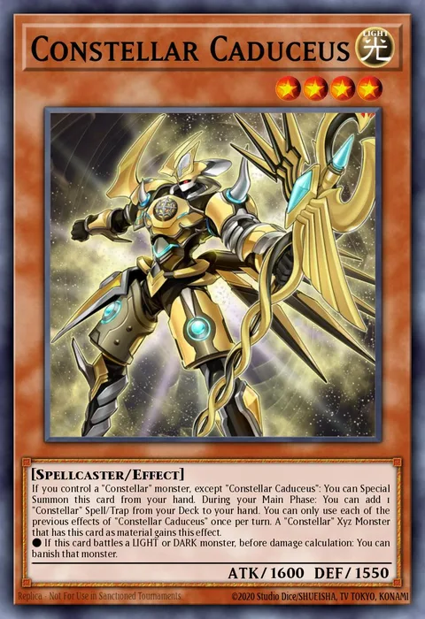 Constellar Caduceus trading card