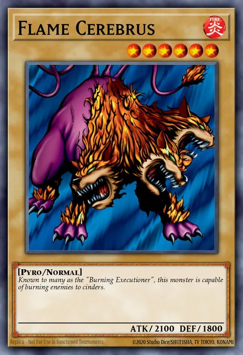 Flame Cerebrus trading card