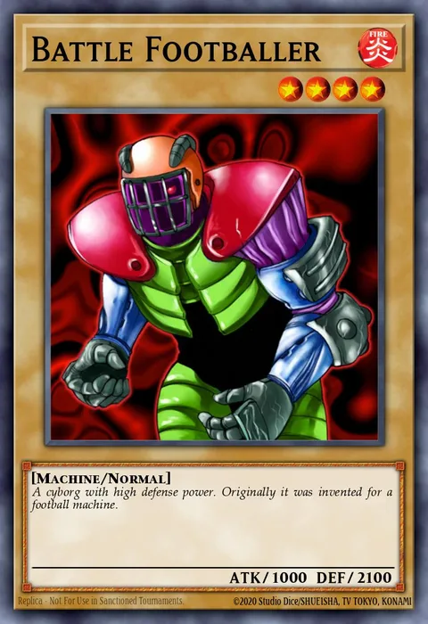 Battle Footballer trading card
