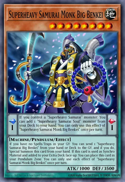 Superheavy Samurai Monk Big Benkei trading card