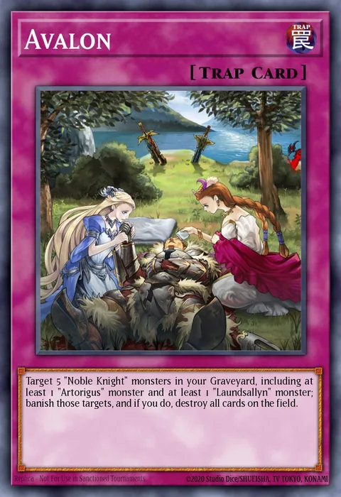 Avalon trading card