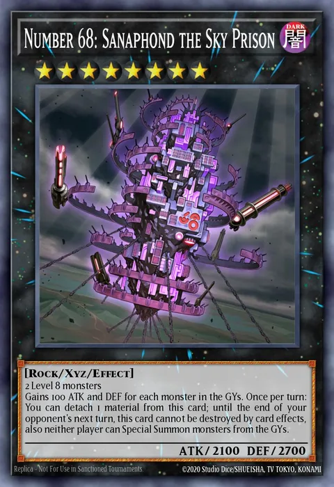 Number 68: Sanaphond the Sky Prison trading card