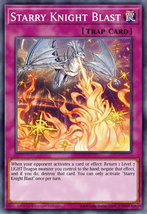 Starry Knight Blast trading card