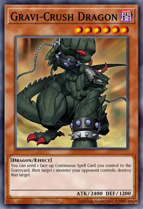Gravi-Crush Dragon trading card