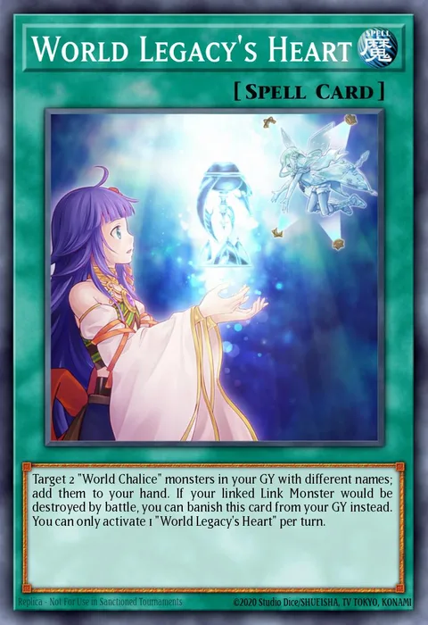 World Legacy's Heart trading card