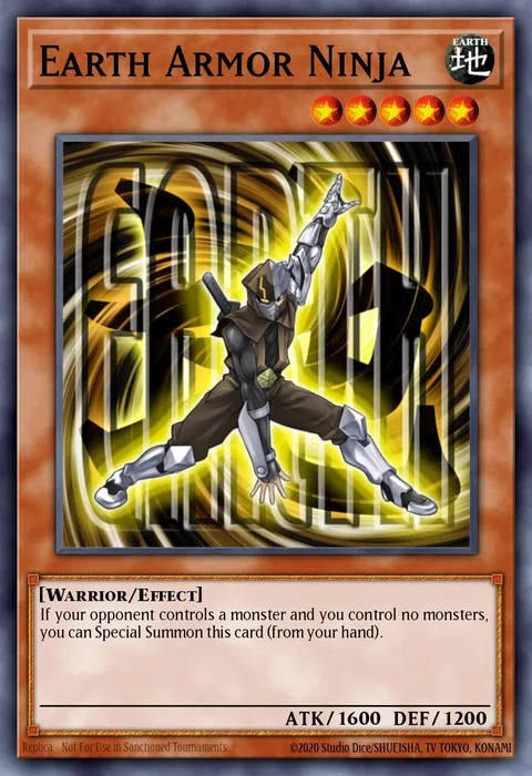 Earth Armor Ninja trading card