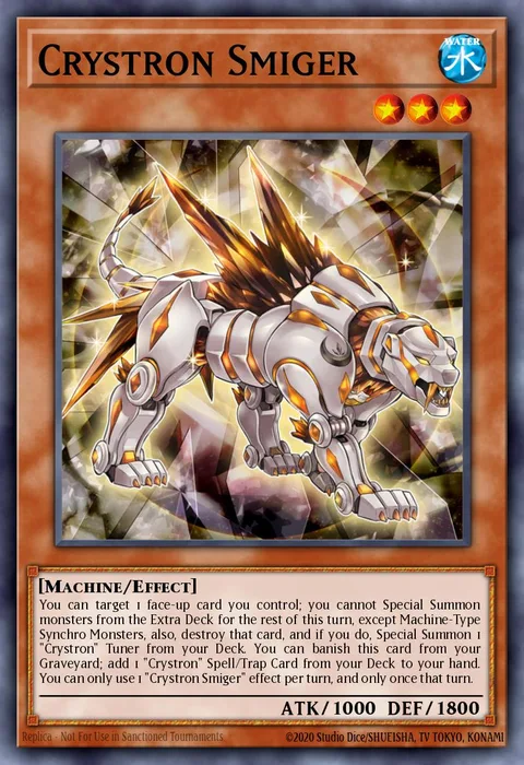 Crystron Smiger trading card