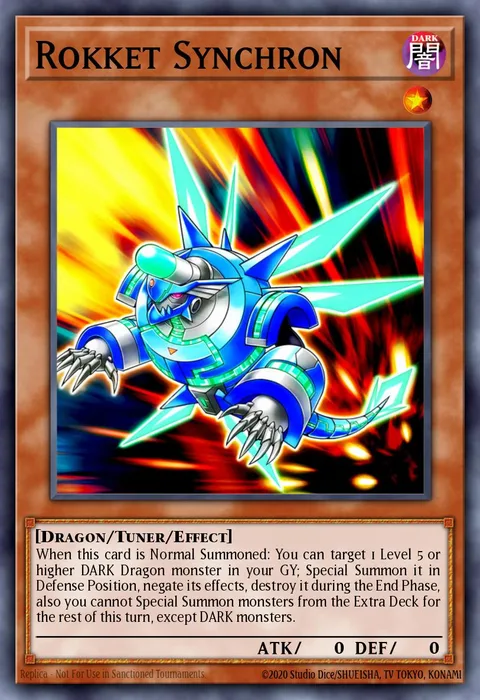 Rokket Synchron trading card