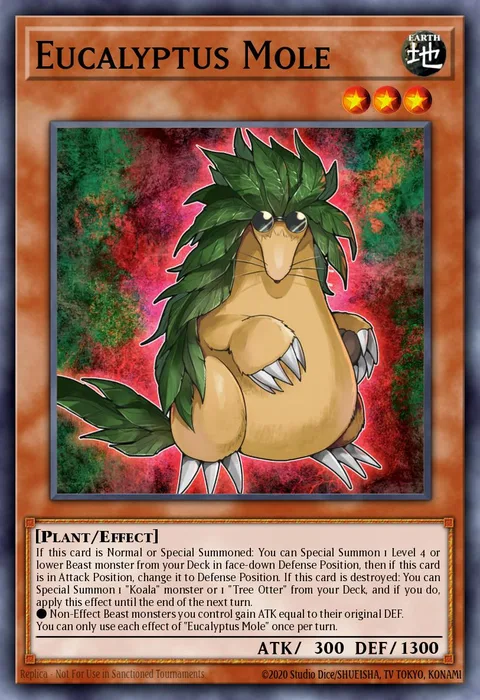Eucalyptus Mole trading card