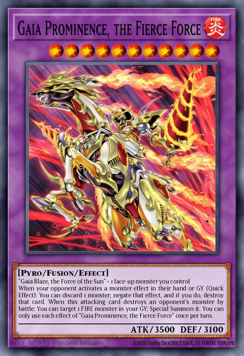 Gaia Prominence, the Fierce Force trading card