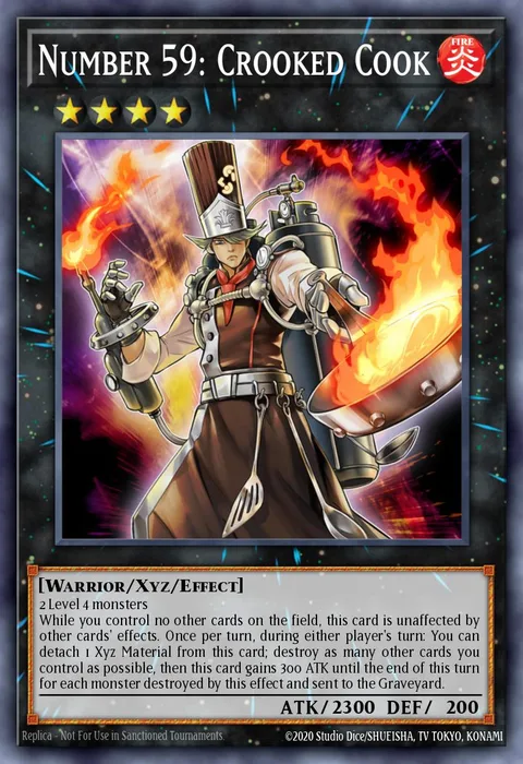 Number 59: Crooked Cook trading card