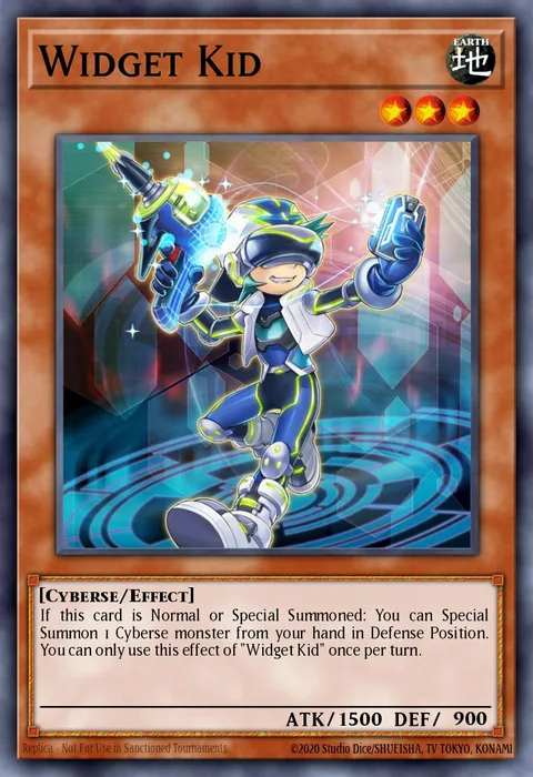 Widget Kid trading card