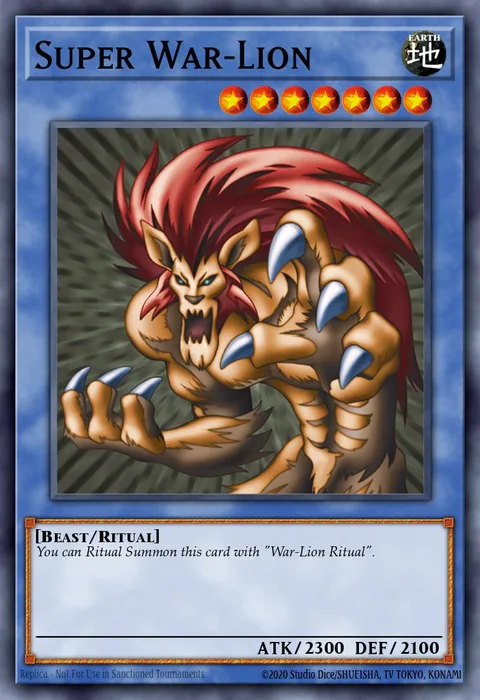 Super War-Lion trading card