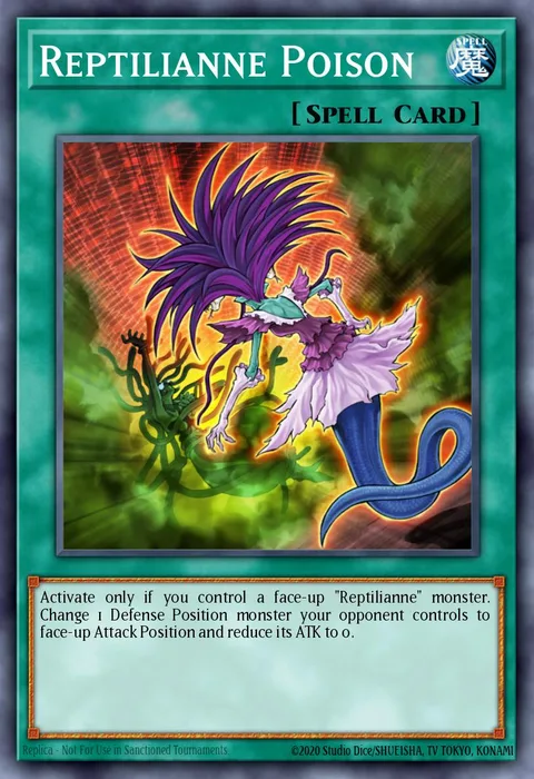 Reptilianne Poison trading card