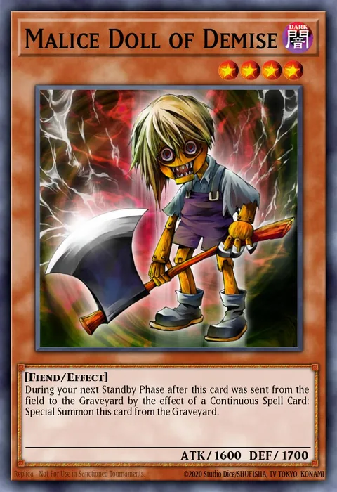 Malice Doll of Demise trading card