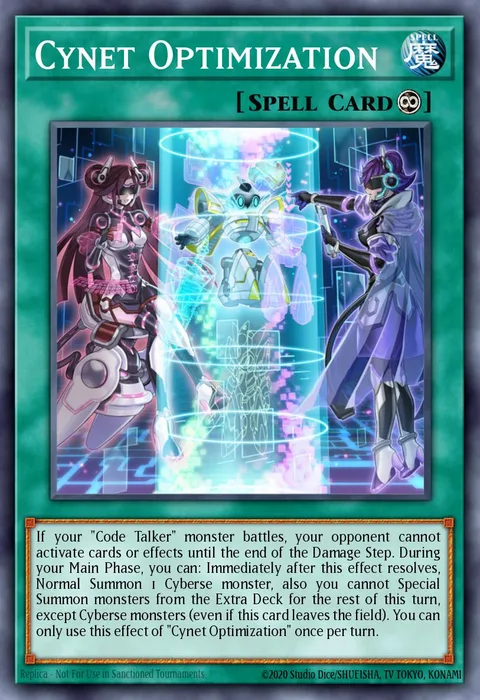 Cynet Optimization trading card