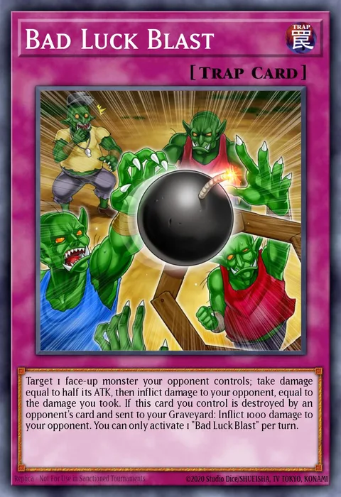 Bad Luck Blast trading card