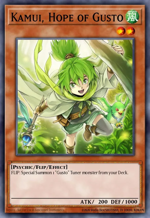 Kamui, Hope of Gusto trading card