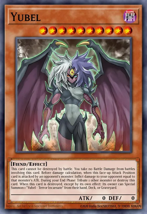 Yubel trading card