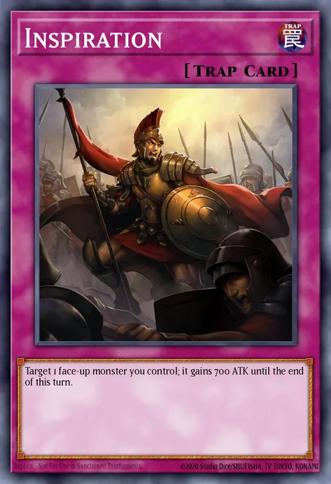 Inspiration trading card