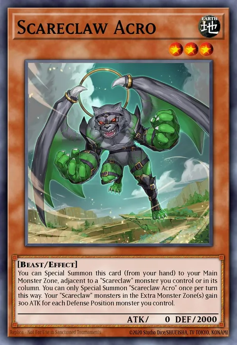 Scareclaw Acro trading card