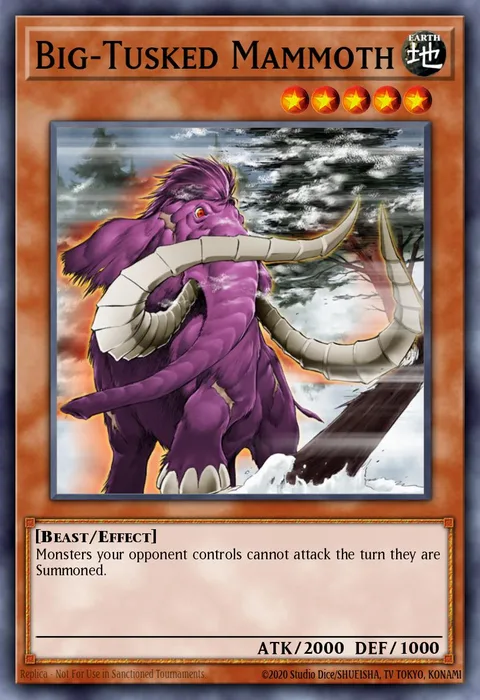 Big-Tusked Mammoth trading card