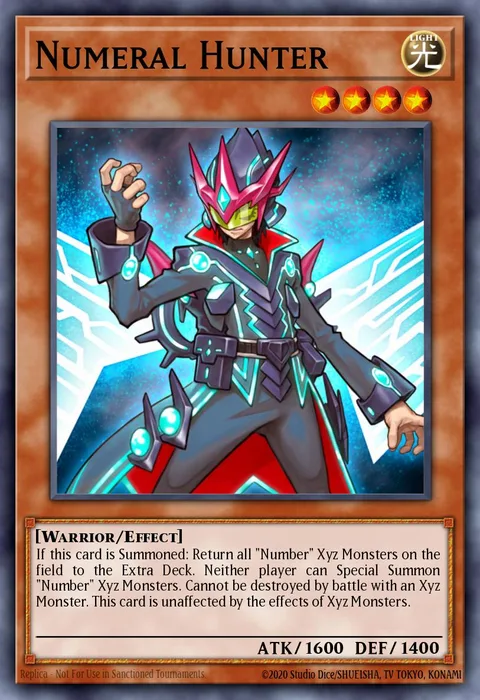 Numeral Hunter trading card