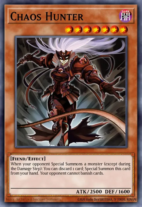 Chaos Hunter trading card