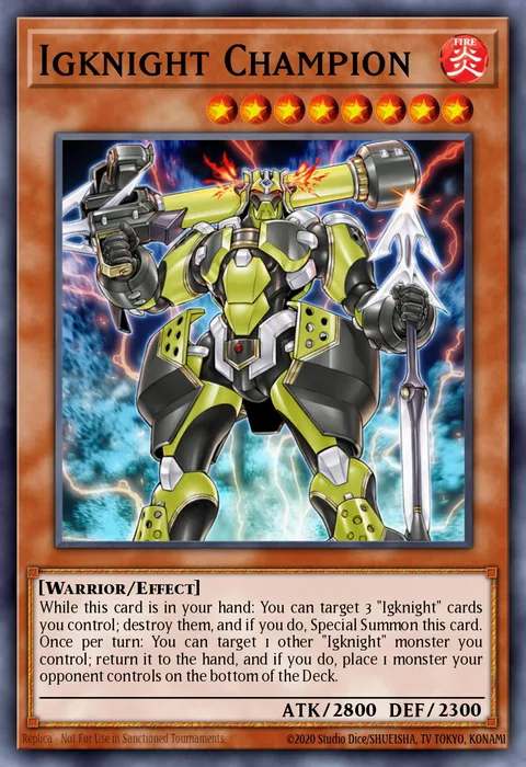 Igknight Champion trading card