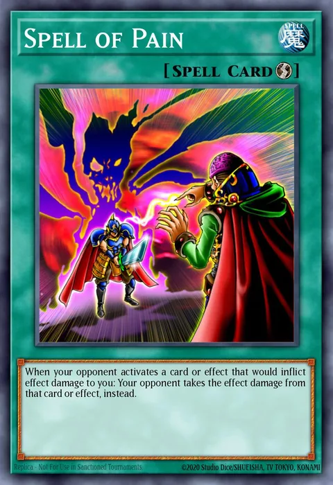 Spell of Pain trading card