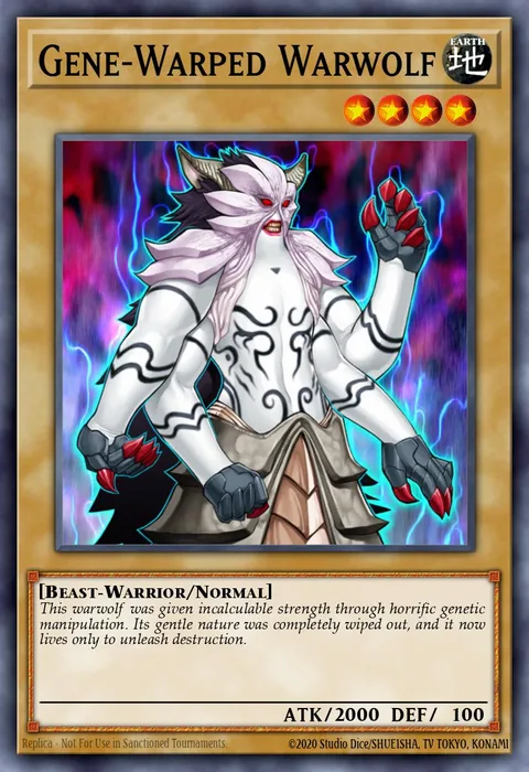 Gene-Warped Warwolf trading card