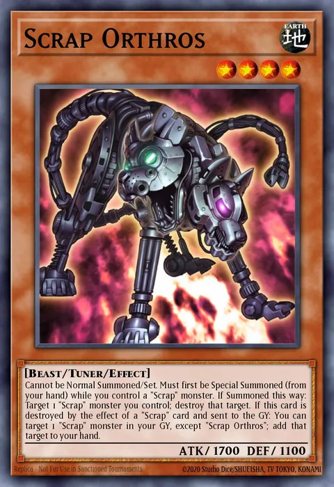 Scrap Orthros trading card
