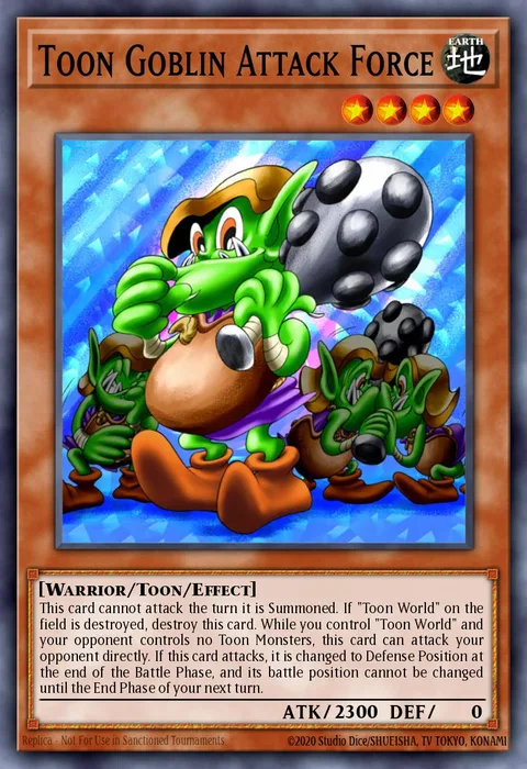 Toon Goblin Attack Force trading card