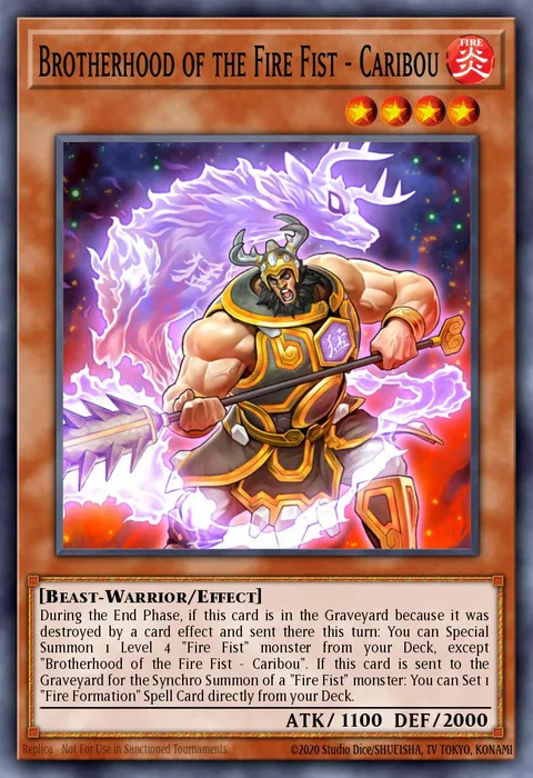 Brotherhood of the Fire Fist - Caribou trading card