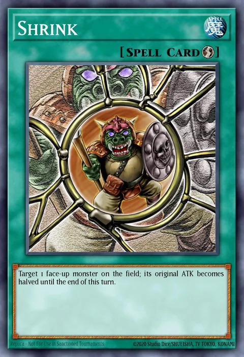 Shrink trading card