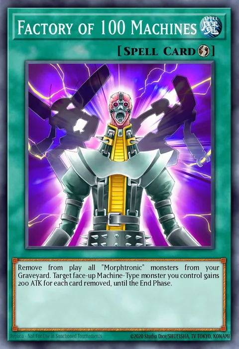 Factory of 100 Machines trading card
