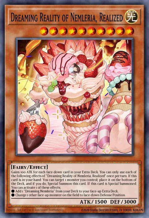 Dreaming Reality of Nemleria, Realized trading card