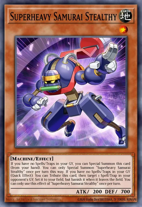 Superheavy Samurai Stealthy trading card