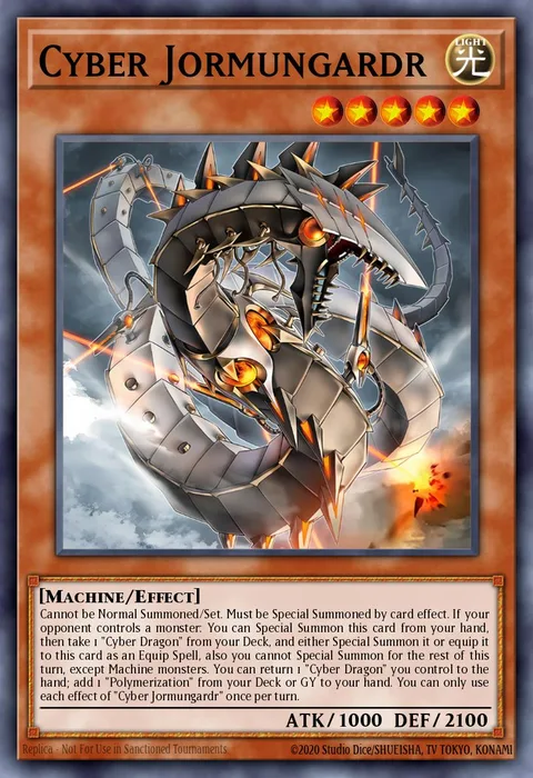 Cyber Jormungardr trading card