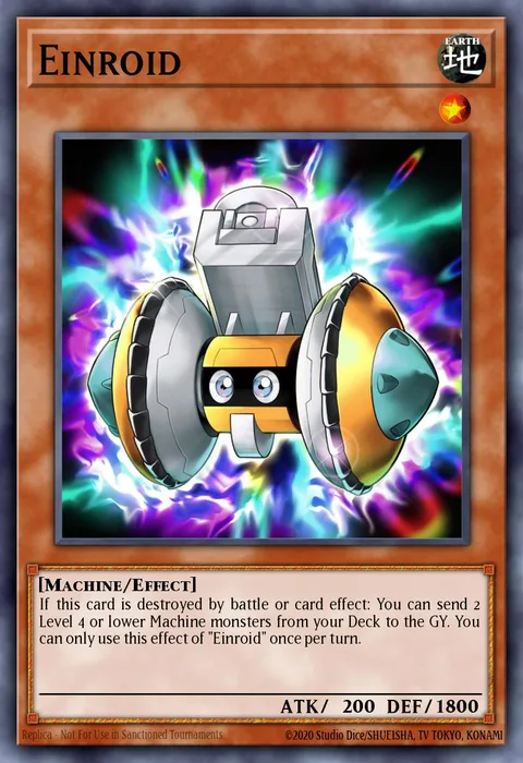 Einroid trading card