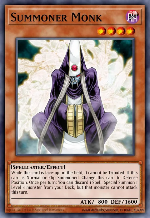 Summoner Monk trading card