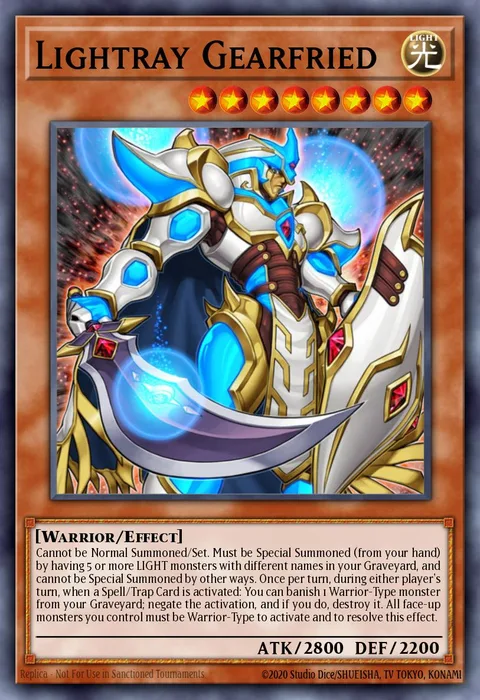 Lightray Gearfried trading card